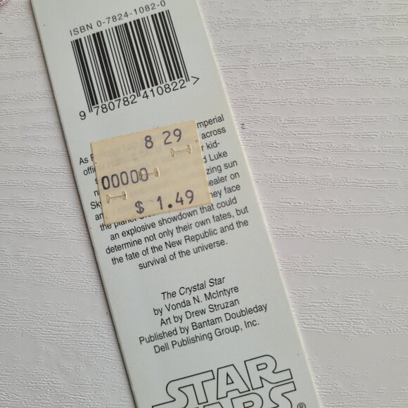 Vintage 90s Star Wars Lucas Films Antioch Crystal Tassel Bookmark 1994 KBO-10829 - Picture 8 of 9